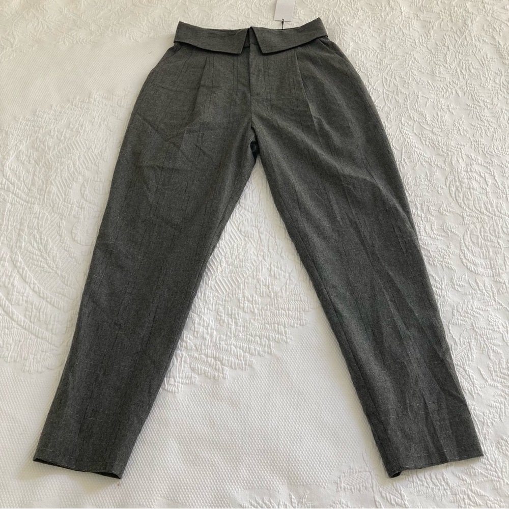 Equipment Gray Cropped Pants